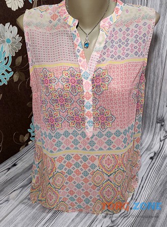 Жіноча блуза без рукавів з V подібним вирізом р.48-50 Colours of the world Хмельницкий - изображение 1