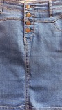 Джинсова коротка спідниця на ґудзиках Yes Yes р.46 чотири кишені доставка із м.Хмельницький