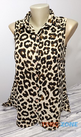 Легка блуза без рукавів леопардовий принт р.42-44 Bodyflirt Хмельницкий - изображение 1