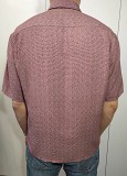 Чоловіча сорочка теніска р.52 колір бордо в мілкий принт доставка із м.Хмельницький