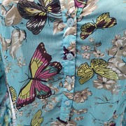 Блуза туніка легка прозора бірюзова з метеликами р.48-50 Tamaris доставка із м.Хмельницький