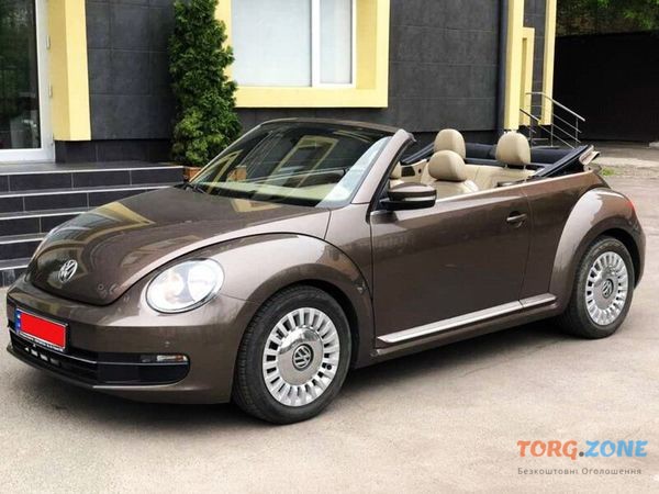 127 Кабриолет Volkswagen Beetle шоколадный прокат без водителя Киев - изображение 1