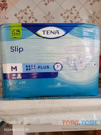 Продам памперси Tena Slip Plus (medium) 30 шт. Київ - зображення 1