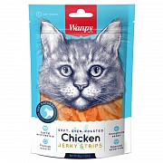 Wanpy Soft Chicken Jerky Strips Cat - Ласощі м'які смужки курячого в'яленого м'яса для котів доставка із м.Київ