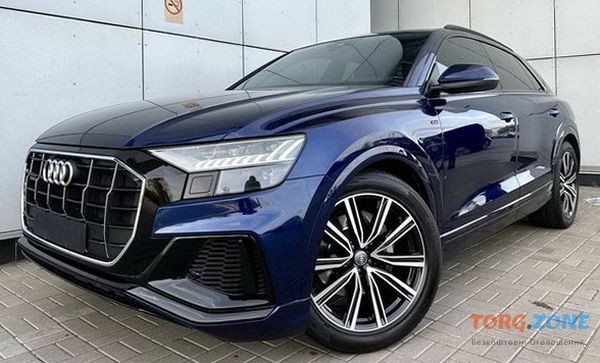 307 Bнедорожник Audi Q8 синий прокат аренда c водителем без водителя Киев - изображение 1