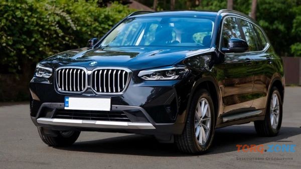 036 BMW X3 черный внедорожник на прокат без водителя аренда с водителем Киев - изображение 1