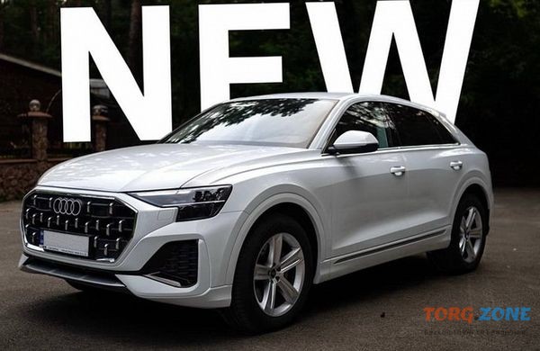 041 Bнедорожник Audi Q8 белая прокат аренда с водителем без водителя Киев - изображение 1