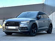 120 Внедорожник Audi Q5-quattro серо-голубой аренда прокат без водителя Киев