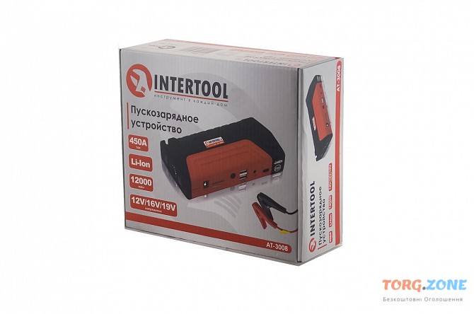 Пускозарядний пристрій Intertool - 12000mah At-3008 Одесса - изображение 1