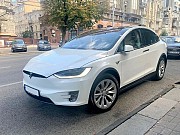 001 Tesla Model X белая электрический внедорожник арендовать на свадьбу Київ