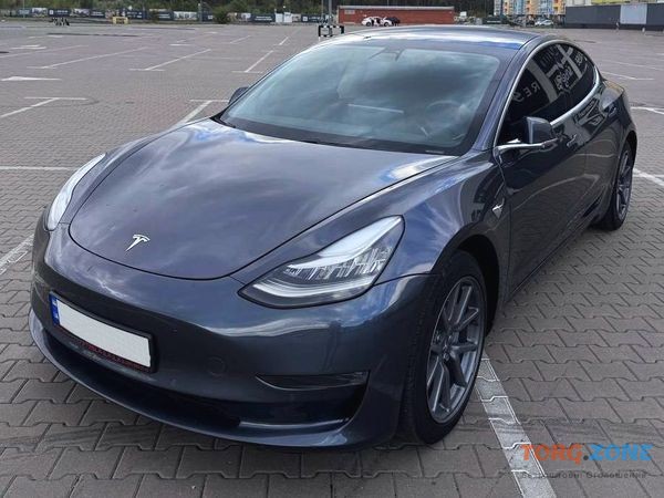 145 Авто на свадьбу электрокар Tesla Model 3 серая прокат без водителя аренда с водителем Київ - зображення 1