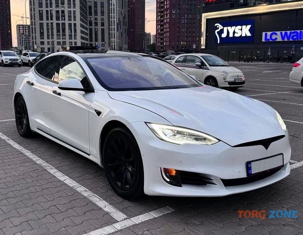 168 Авто на свадьбу электрокар Tesla Model S белая прокат без водителя аренда с водителем Київ - зображення 1