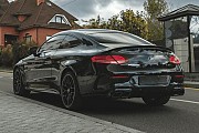 345 Прокат Мерседес без водителя Mercedes Benz C 63 AMG Сoupe черный Київ