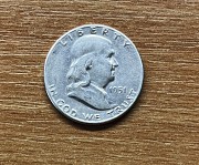 США ½ доллара (50 центов), 1951 (S) Ben Franklin Half Dollar, Ag 0.900 доставка із м.Хмельницький