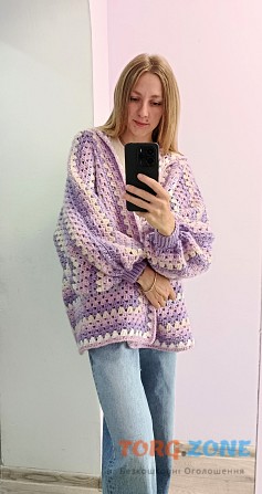 В'язаний кардиган. Hexagon Cardigan Хотин - зображення 1