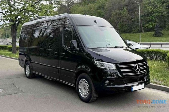 008 Микроавтобус Mercedes Sprinter VIP черный аренда с водителем Київ - зображення 1