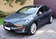 075 Tesla Model X серая электрический внедорожник арендовать на свадьбу съемки Київ