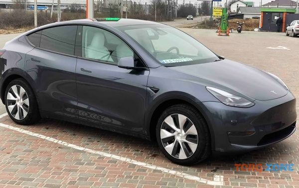 242 Авто на свадьбу Tesla Model Y серая кроссовер с водителем Киев - изображение 1