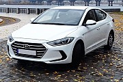 167 Hyundai Elantra 2018 белая аренда Київ