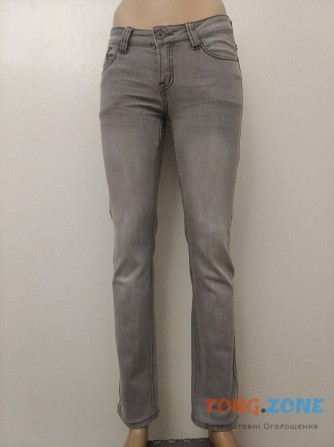 Плотные серые джинсы р. S Вінниця - зображення 1