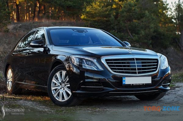 086 Mercedes W222 S500l черный аренда авто Киев цена Київ - зображення 1