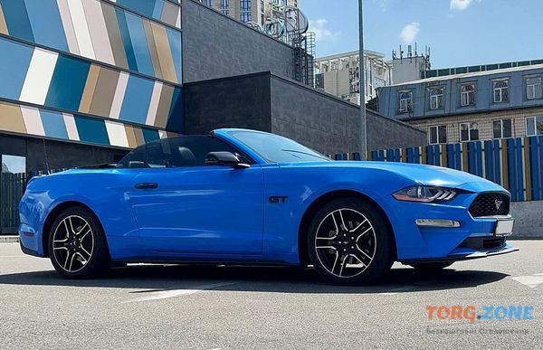 265 Ford Mustang GT синий кабриолет прокат аренда Киев - изображение 1