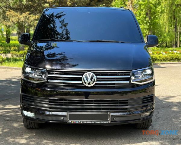 283 Volkswagen Multivan черный аренда микроавтобусов Київ - зображення 1