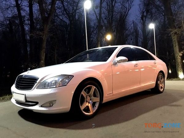 365 Аренда авто на свадьбу Mercedes Benz W221 S500 белый с водителем Киев Київ - зображення 1