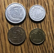 Набір польських монет (1;2;10;50 грошей) Хмельницкий