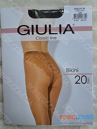 Жіночі колготки з ажурними трусиками Bikini 20 DEN Кривий Ріг - зображення 1