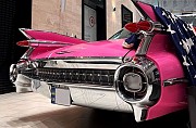 429 Ретро авто розовый Cadillac Coupe Deville аренда прокат на свадьбу съемки Киев