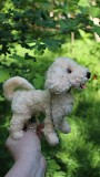 Собачка іграшка валяна мальтіпу інтерєрна собака пудель балонка мальтеза подарунок сувенір доставка із м.Одеса
