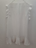 Блуза с V-образным вырезом и рюшами белая новая "Banana Republic" размер L/G состав 100% polyester Київ