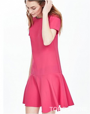 Платье розовое c воланом новое "Banana Republic" размер 4 состав 100% polyester Київ - зображення 1